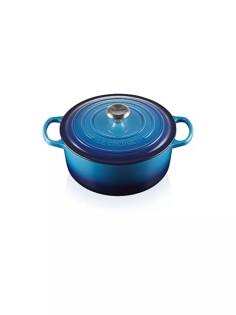 LE CREUSET | Bräter rund SIGNATURE 26cm Azure | blau