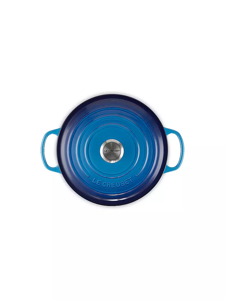 LE CREUSET | Bräter rund SIGNATURE 26cm Azure | blau