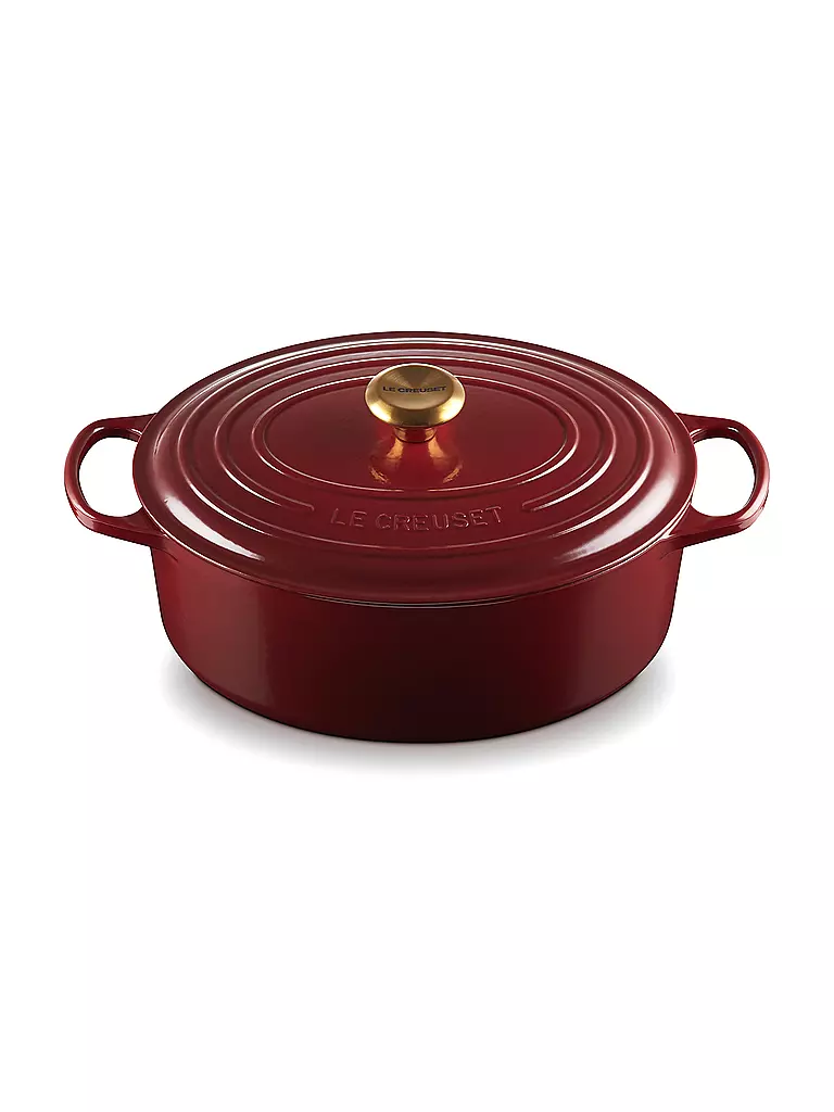 LE CREUSET | Bräter rund SIGNATURE 31cm 6,3l Garnet | dunkelrot