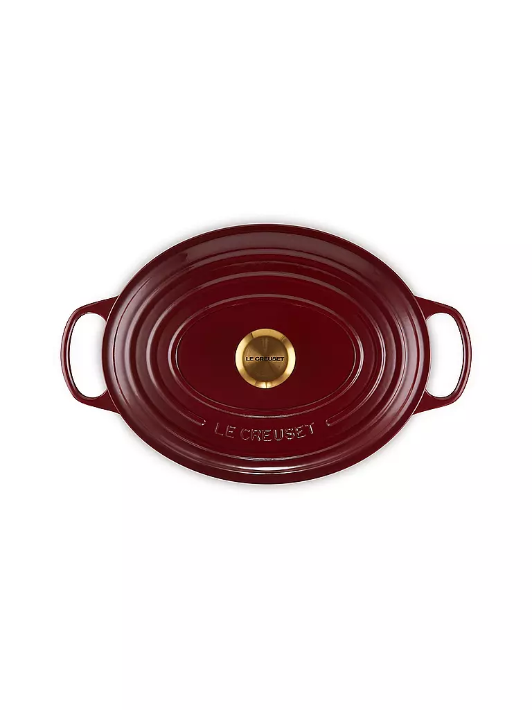 LE CREUSET | Bräter rund SIGNATURE 31cm Garnet | dunkelrot