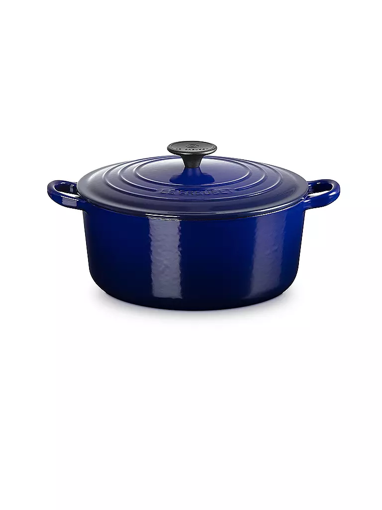 LE CREUSET | Bräter rund TRADITION 24cm/4,2l Indigo | dunkelblau