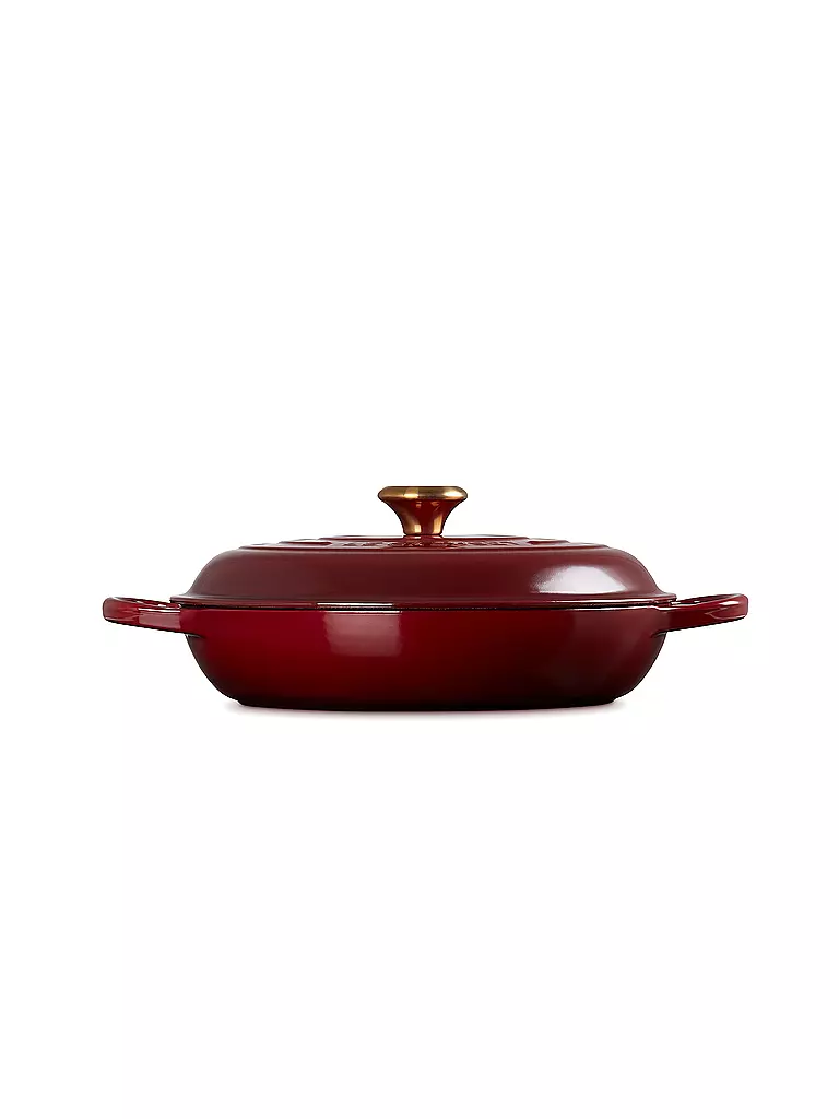 LE CREUSET | Gourmet Profitopf SIGNATURE 30cm/3,2l Garnet | dunkelrot