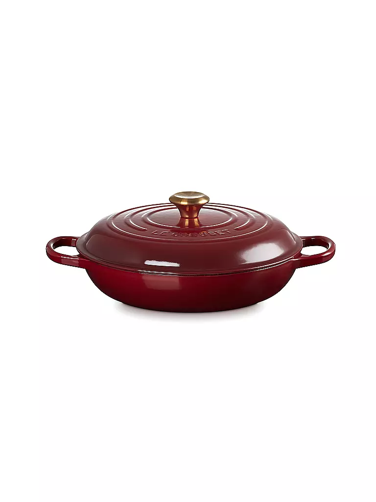 LE CREUSET | Gourmet Profitopf SIGNATURE 30cm/3,2l Garnet | dunkelrot