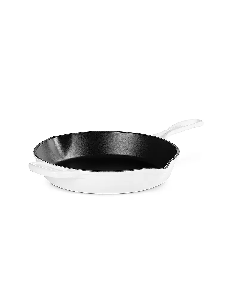 LE CREUSET | Hohe Brat- und Servierpfanne aus Gusseisen 26cm SIGNATURE White | weiss