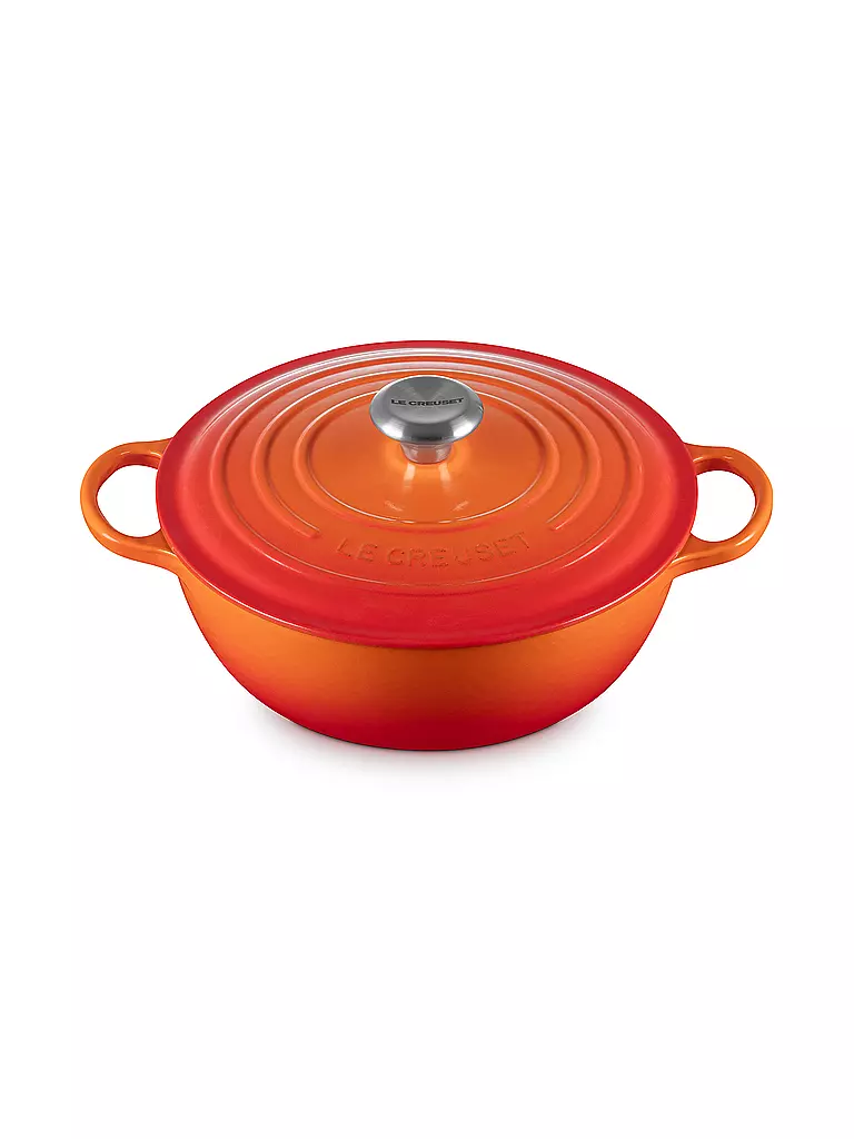 LE CREUSET | Kochtopf 26cm LA MARMITE SIGNATURE Ofenrot  | orange