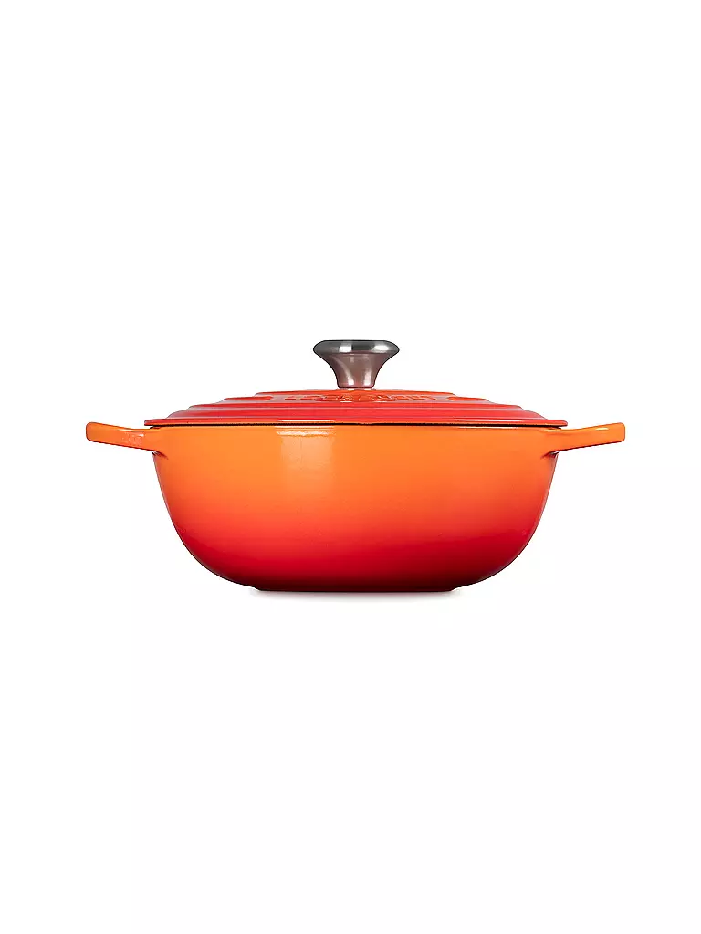 LE CREUSET | Kochtopf 26cm LA MARMITE SIGNATURE Ofenrot  | orange