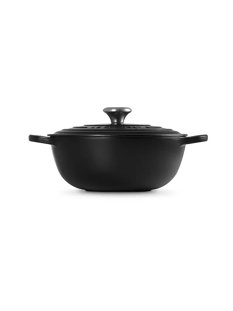 LE CREUSET | Kochtopf 26cm LA MARMITE SIGNATURE Schwarz | schwarz