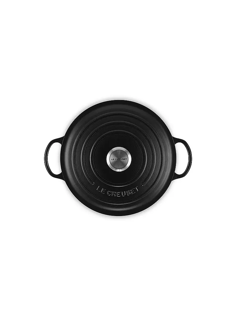 LE CREUSET | Kochtopf 26cm LA MARMITE SIGNATURE Schwarz | schwarz