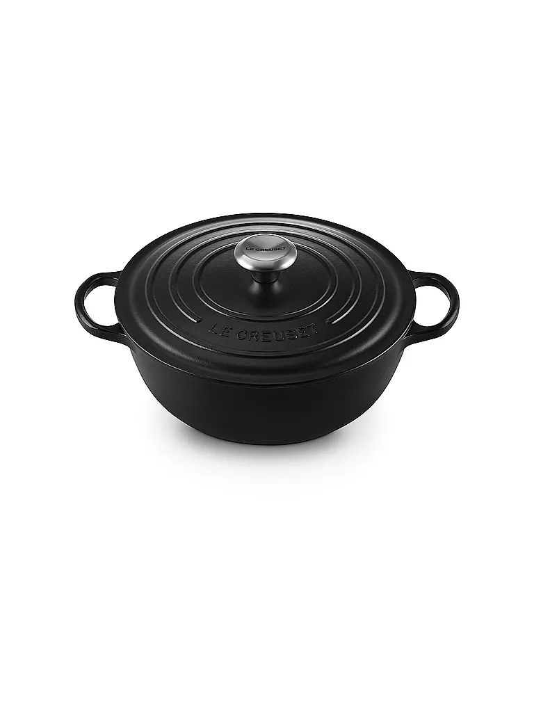 LE CREUSET | Kochtopf 26cm/4,1l LA MARMITE SIGNATURE Schwarz | schwarz