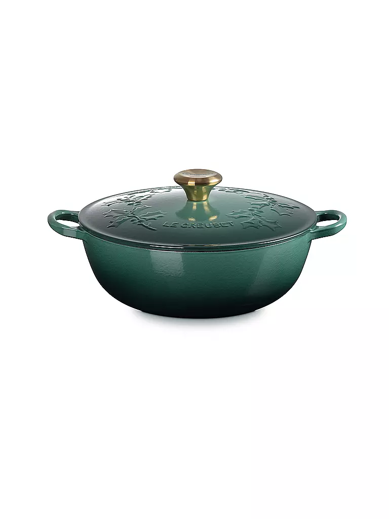 LE CREUSET | Kochtopf mit Deckel 26cm LA MARMITE HOLLY Artichaut  | dunkelgrün