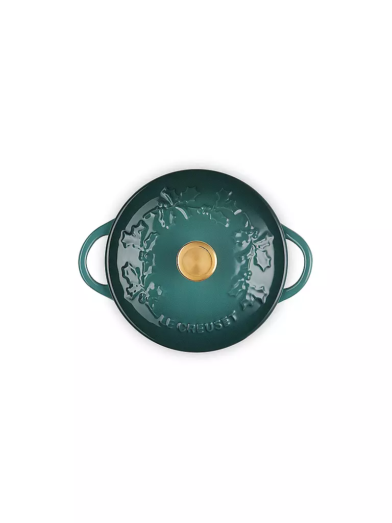 LE CREUSET | Mini Cocotte mit Deckel 10cm HOLLY Artichaut  | dunkelgrün