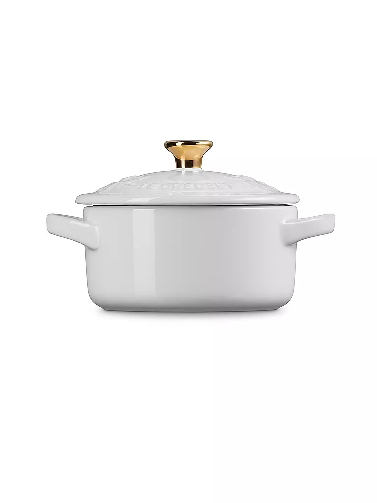 LE CREUSET | Mini Cocotte mit Deckel 10cm HOLLY White | weiss