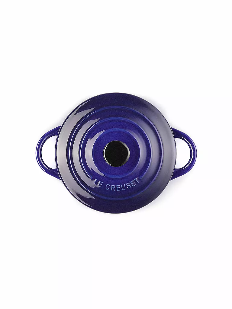 LE CREUSET | Mini-Cocotte POTERIE 10cm/0,2L Indigo   | dunkelblau