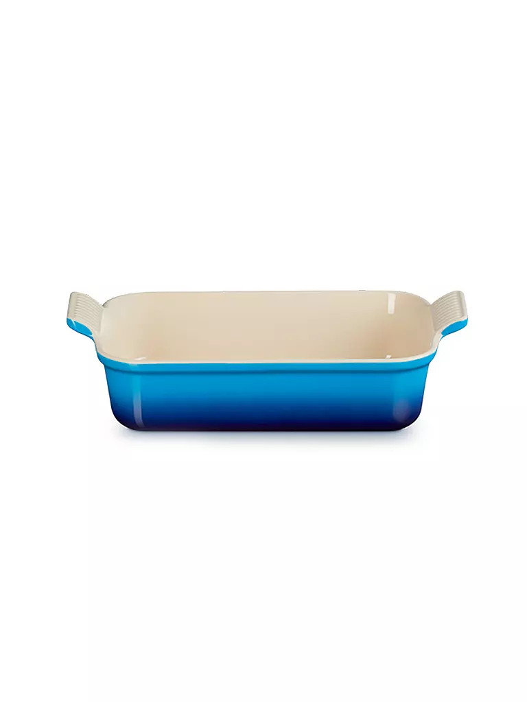 LE CREUSET | Rechteckige Auflaufform Tradition aus Steinzeug 26x19cm/2,4l Azure | blau