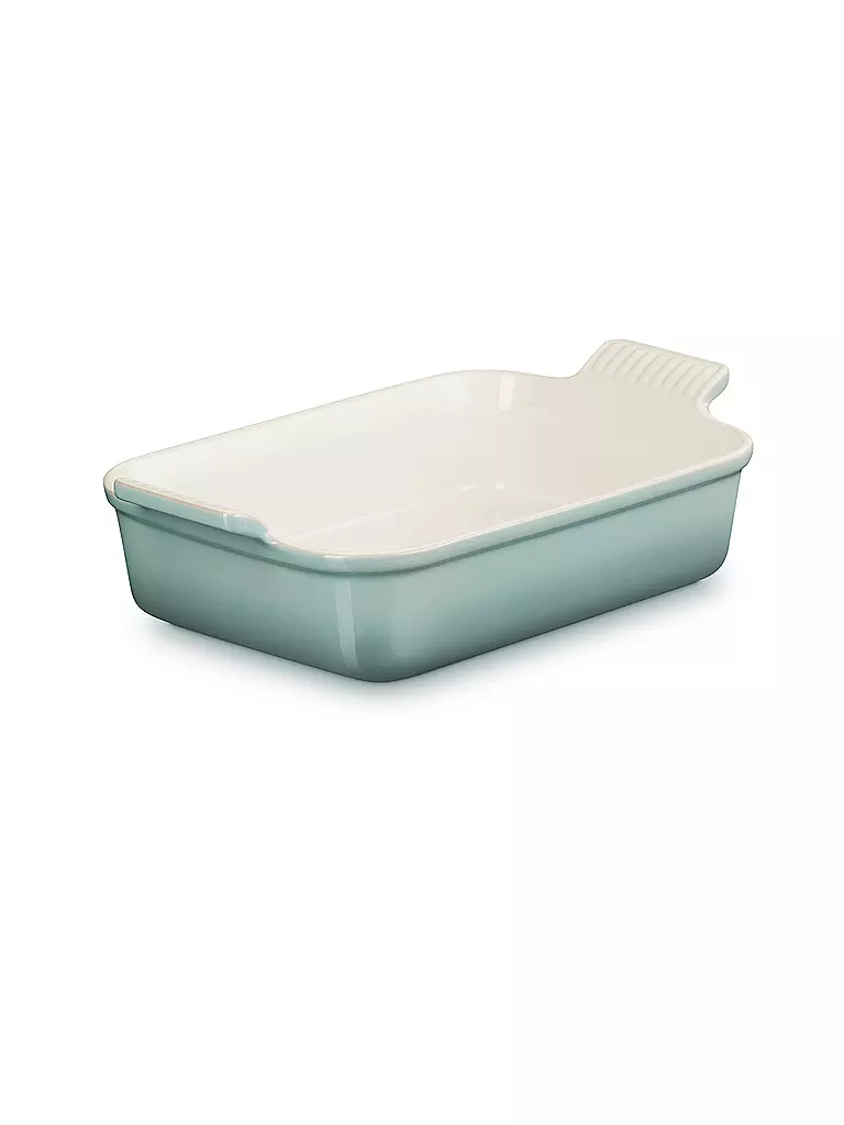 LE CREUSET | Rechteckige Auflaufform Tradition aus Steinzeug 26x19cm/2,4l | hellgrau