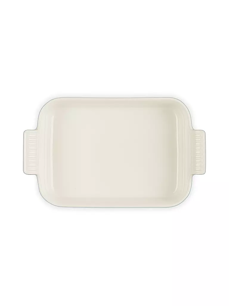 LE CREUSET | Rechteckige Auflaufform Tradition aus Steinzeug 26x19cm/2,4l | hellgrau