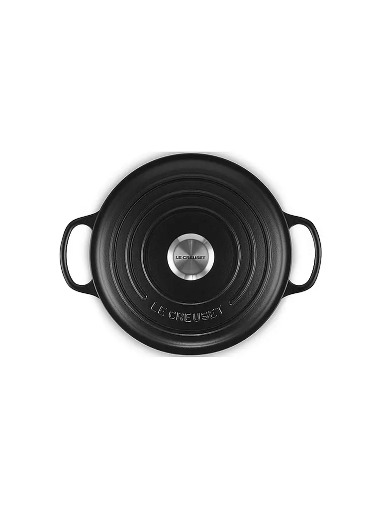 LE CREUSET | Sauteuse SIGNATURE 24cm/3,4l Schwarz | schwarz