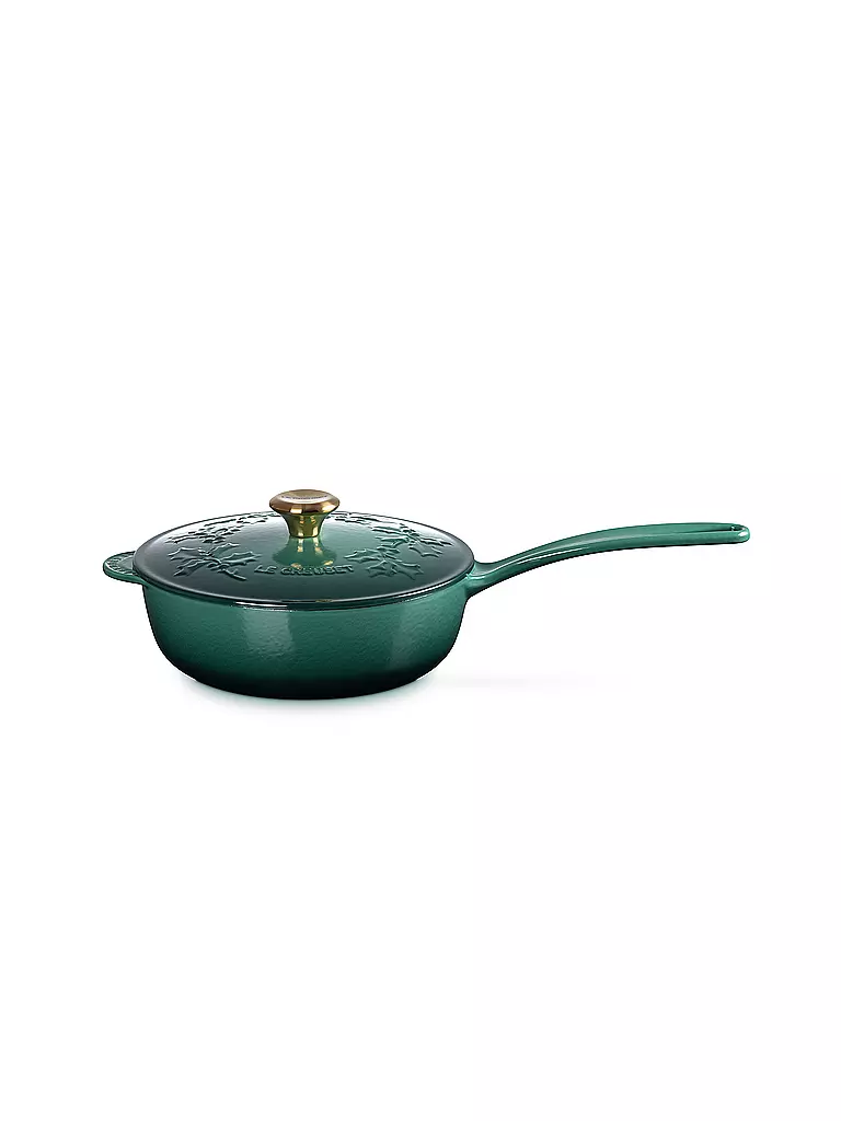 LE CREUSET | Stielkasserolle mit Deckel 21cm HOLLY Artichaut | dunkelgrün