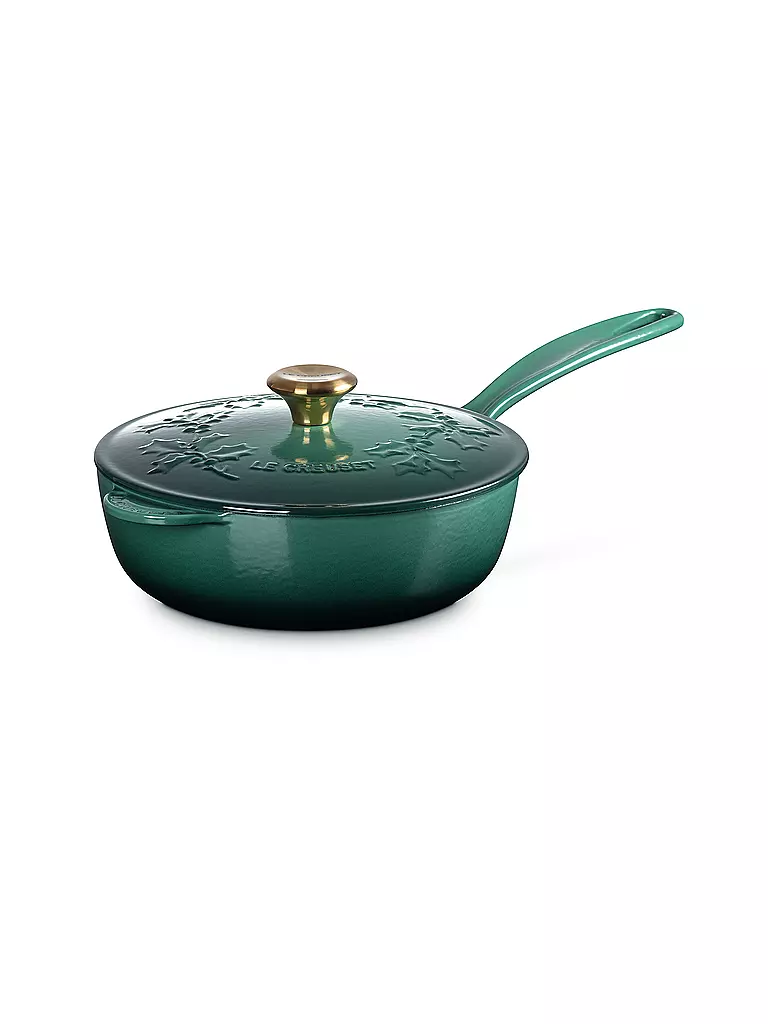 LE CREUSET | Stielkasserolle mit Deckel 21cm HOLLY Artichaut | dunkelgrün