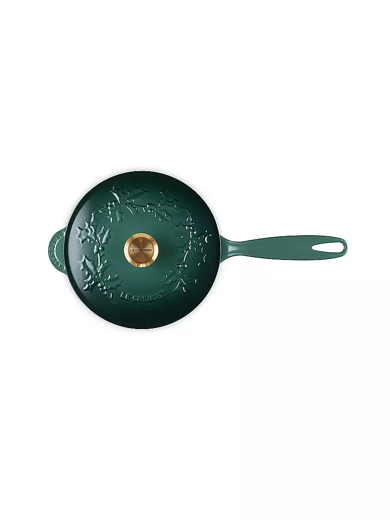 LE CREUSET | Stielkasserolle mit Deckel 21cm HOLLY Artichaut | dunkelgrün