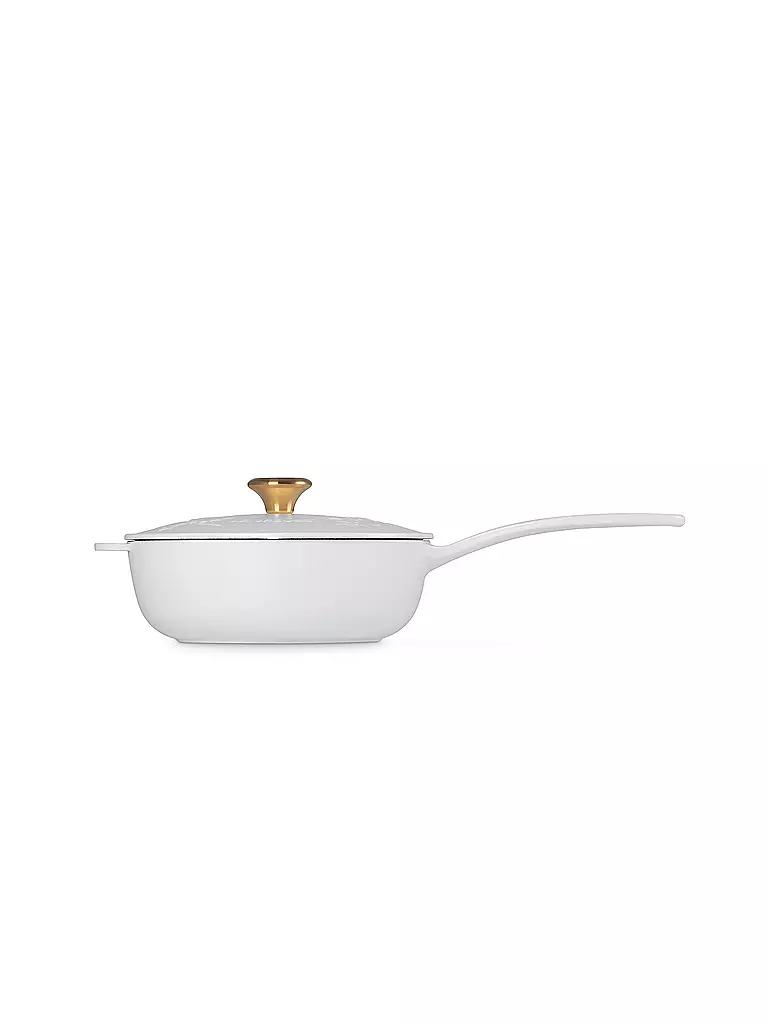 LE CREUSET | Stielkasserolle mit Deckel 21cm HOLLY Cotton | beige