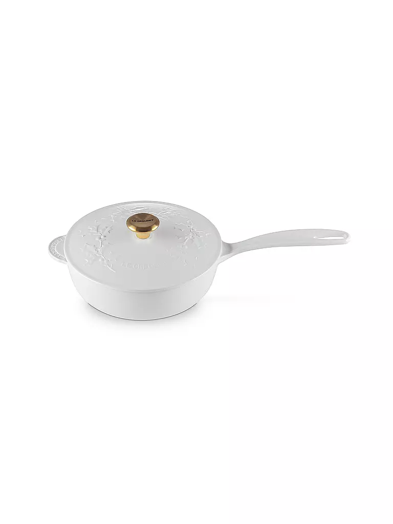 LE CREUSET | Stielkasserolle mit Deckel 21cm HOLLY Cotton | beige