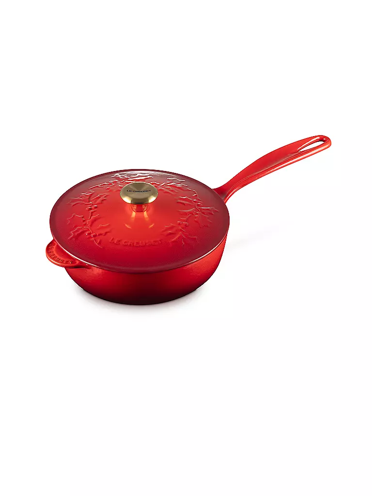 LE CREUSET | Stielkasserolle mit Deckel 21cm HOLLY Kirschrot | rot