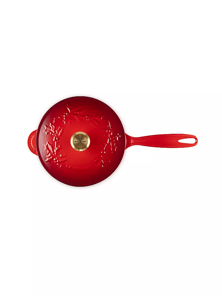 LE CREUSET | Stielkasserolle mit Deckel 21cm HOLLY Kirschrot | rot