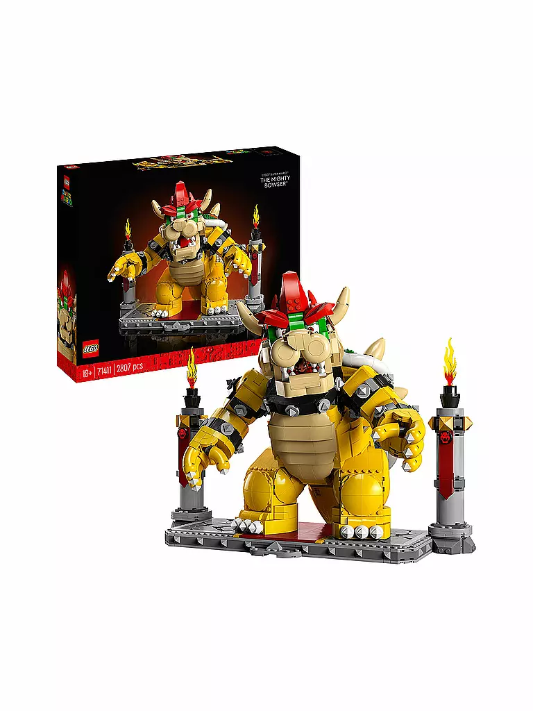 LEGO | Der mächtige Bowser Figur mit Feuerball Funktion 71411 | keine Farbe