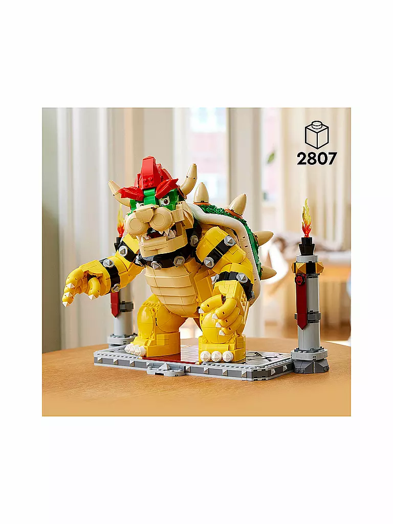 LEGO | Der mächtige Bowser Figur mit Feuerball Funktion 71411 | keine Farbe