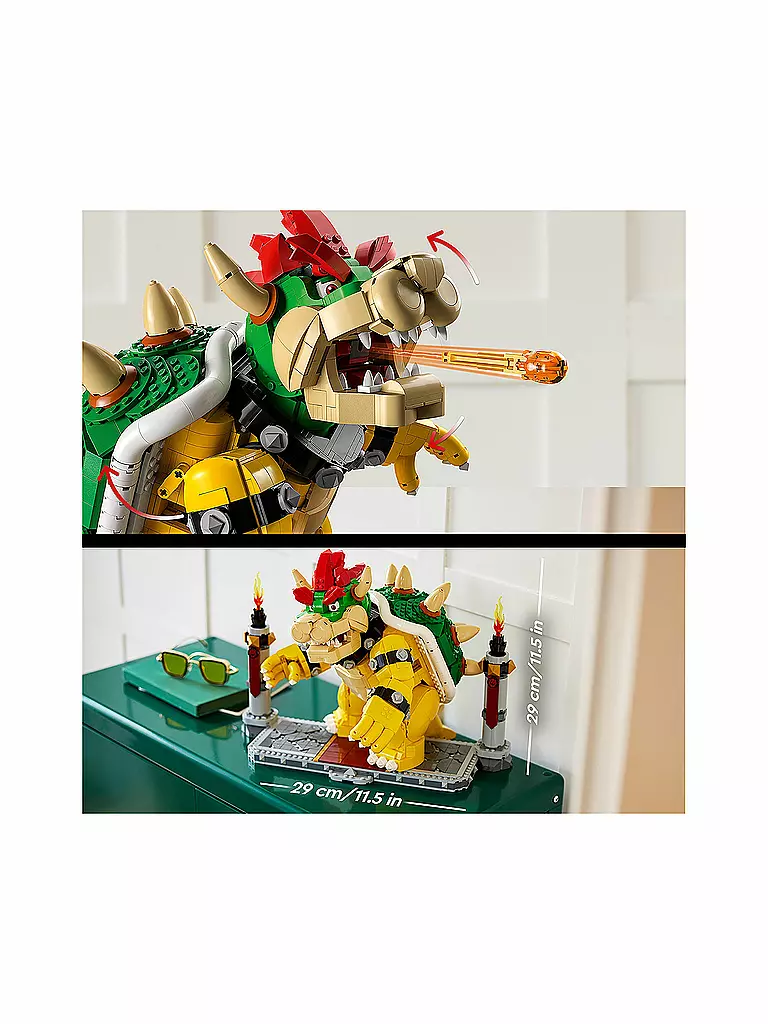 LEGO | Der mächtige Bowser Figur mit Feuerball Funktion 71411 | keine Farbe