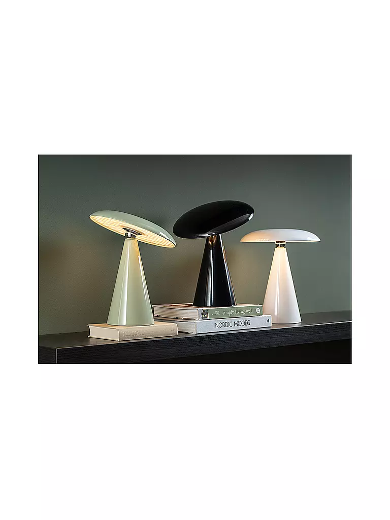 LEITMOTIV | LED Tischlampe PHOEBE 23cm Grayed Jade | hellgrün