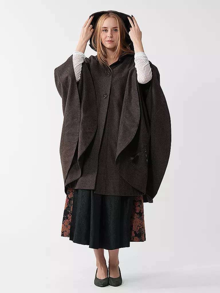 LENA HOSCHEK | Cape - Poncho CLARA | braun