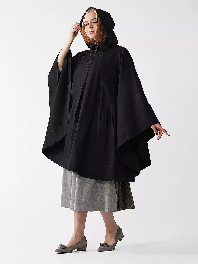 LENA HOSCHEK | Cape - Poncho CLARA | schwarz