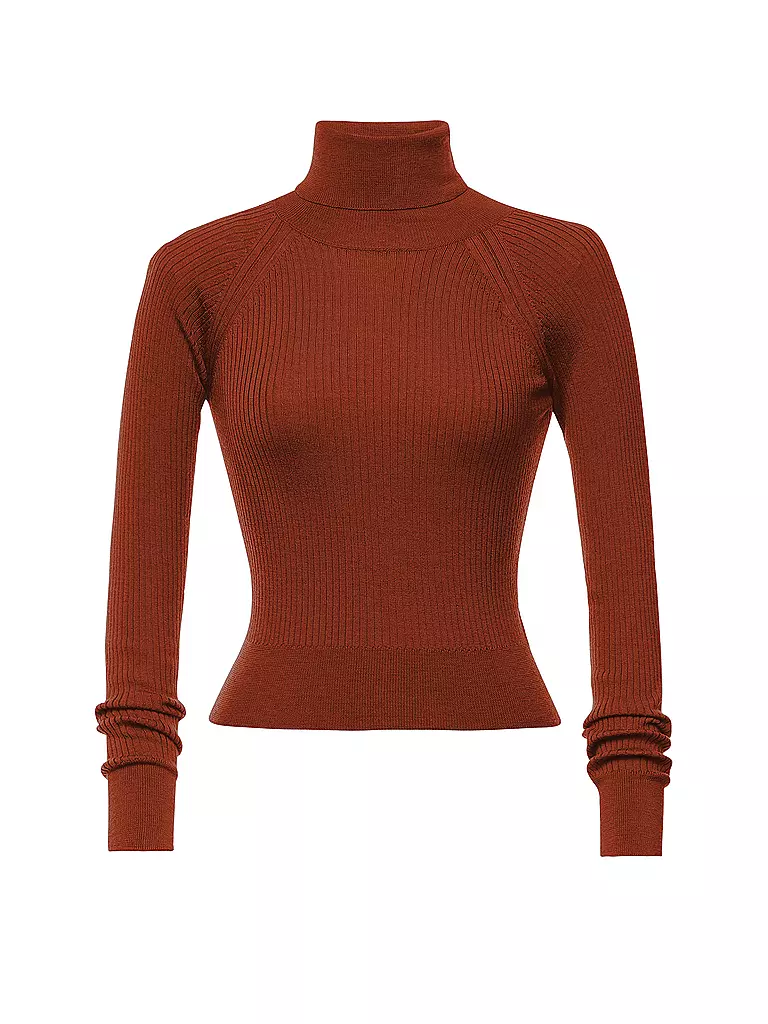 LENA HOSCHEK | Rollkragenpullover WENDY | orange