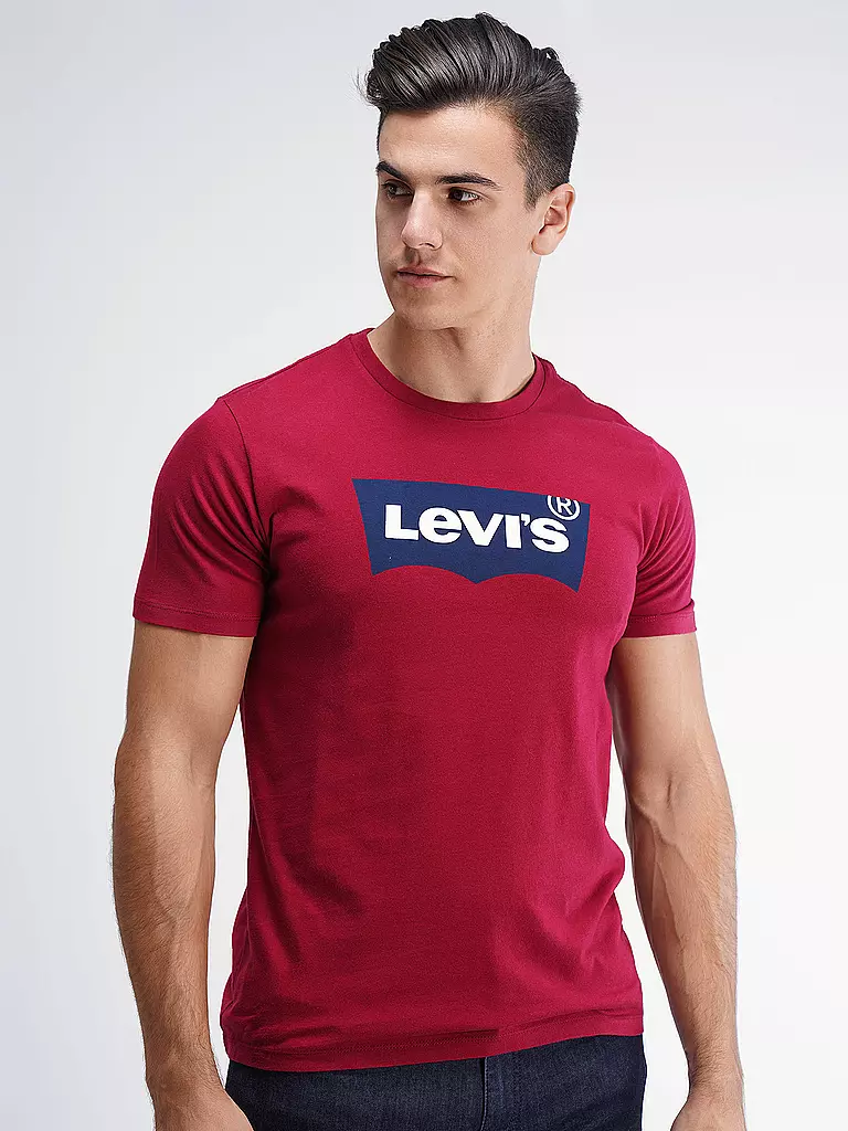 LEVI'S® | T-Shirt  | dunkelrot