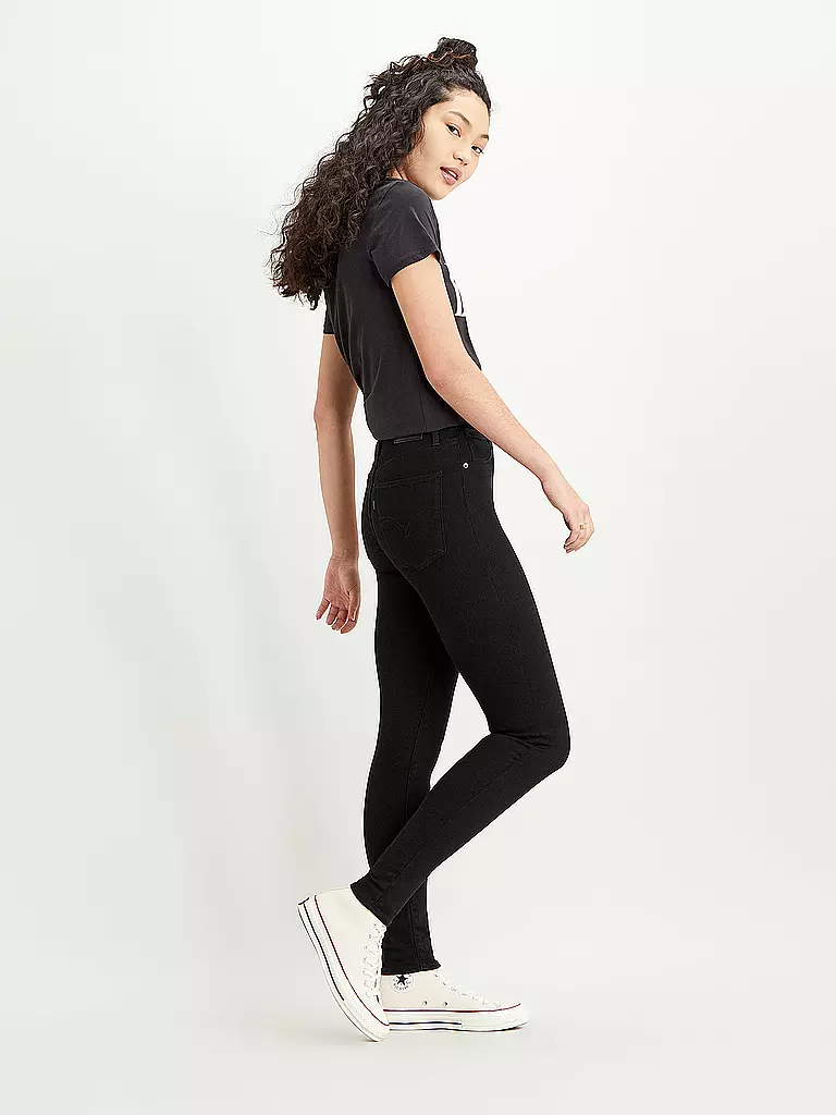 LEVI'S® | Jeans High-Super-Skinny-Fit MILE | schwarz