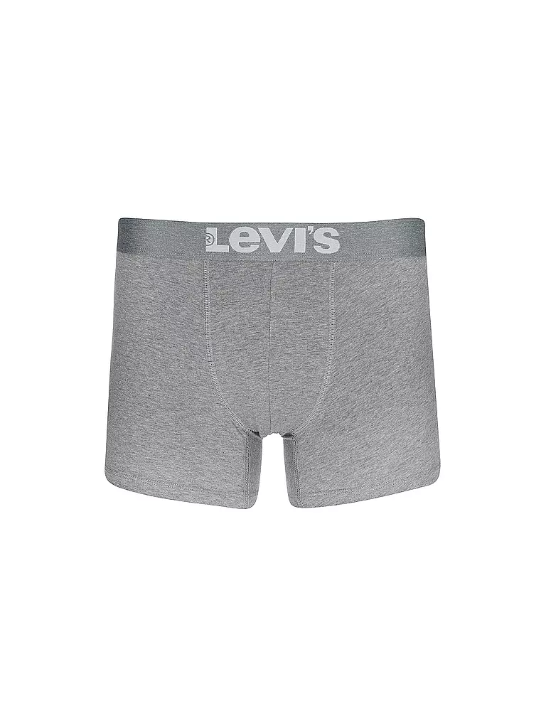 LEVI'S® | Pants BOXER BRIEF 2er Pkg. middle grey melange | schwarz