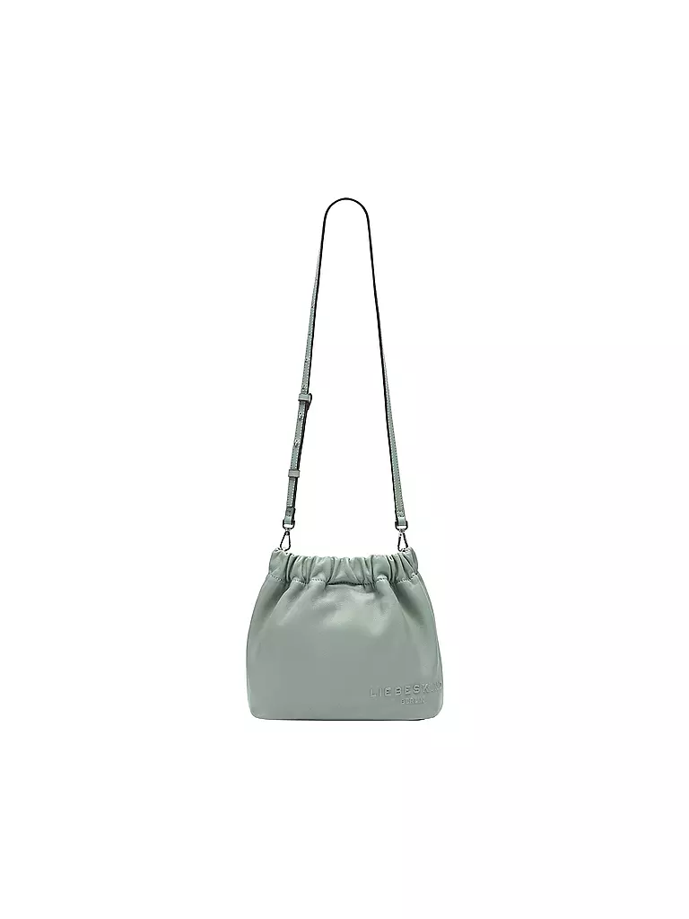 LIEBESKIND BERLIN | Ledertasche - Bucket Bag RUFFLE Small | hellgrün