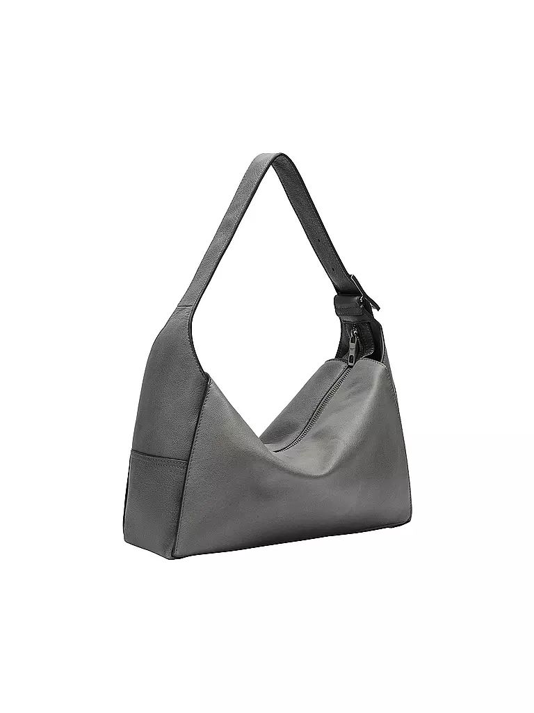 LIEBESKIND BERLIN | Ledertasche - Hobo LOU Medium  | grau