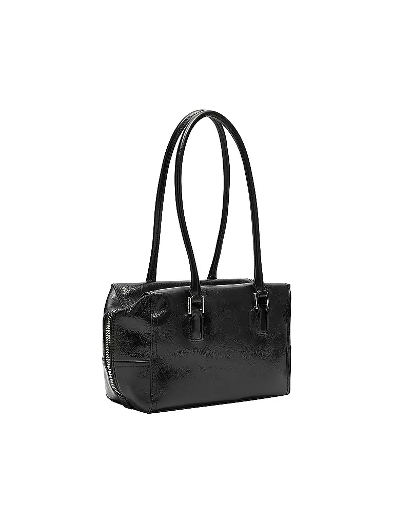 LIEBESKIND BERLIN | Ledertasche - Schultertasche KAYLA SATCHEL Small | schwarz