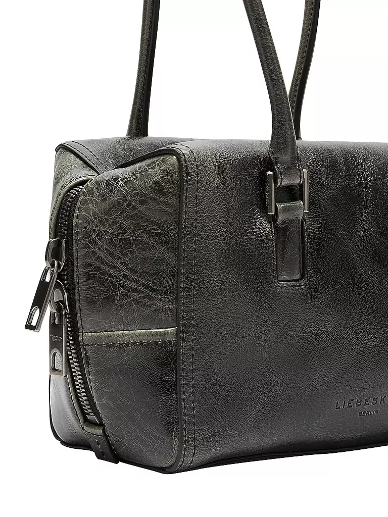 LIEBESKIND BERLIN | Ledertasche - Schultertasche KAYLA SATCHEL Small | schwarz