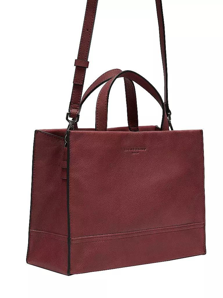 LIEBESKIND BERLIN | Ledertasche - Tote Bag LOU SATCHEL Medium  | beere