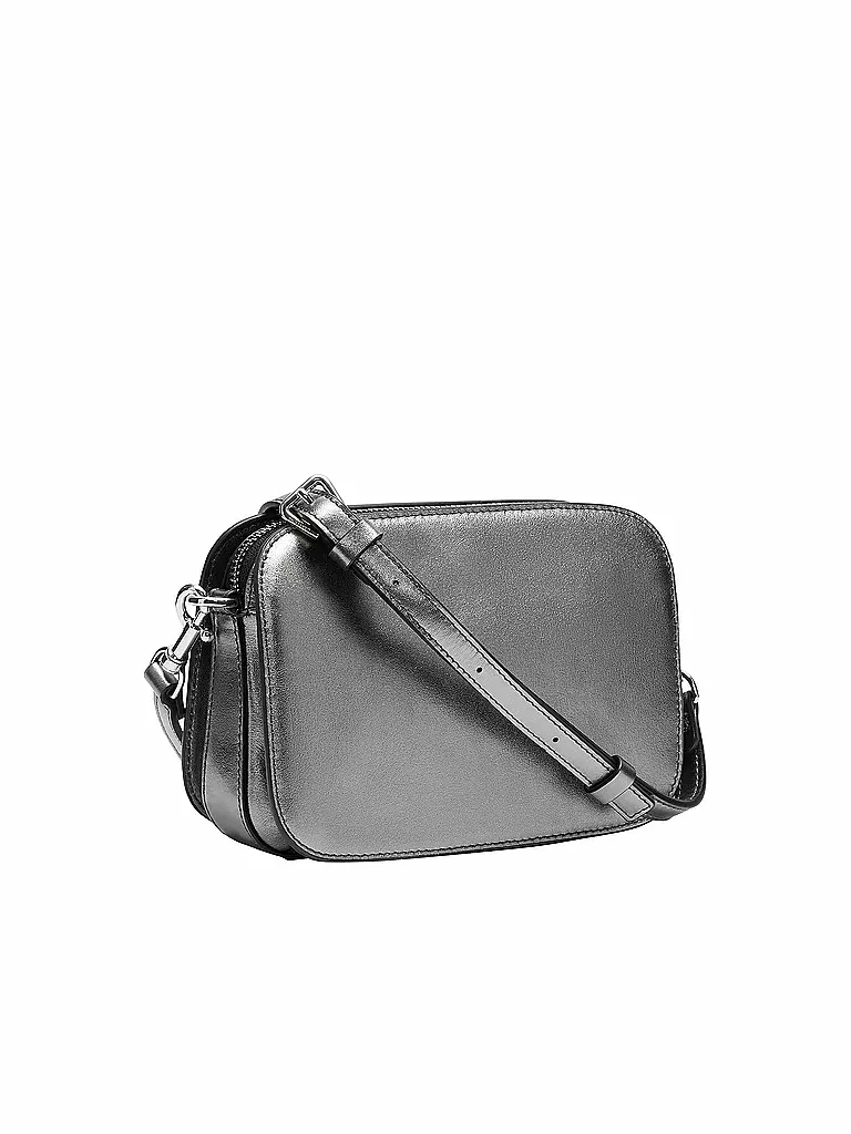 LIEBESKIND BERLIN | Ledertasche - Umhängetasche LUCA Small | silber