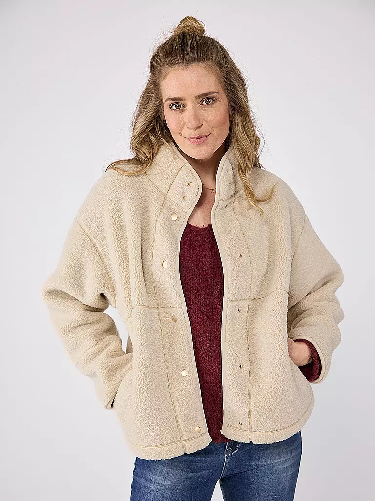 LIEBLINGSSTÜCK | Jacke in Felloptik ILONAL | beige