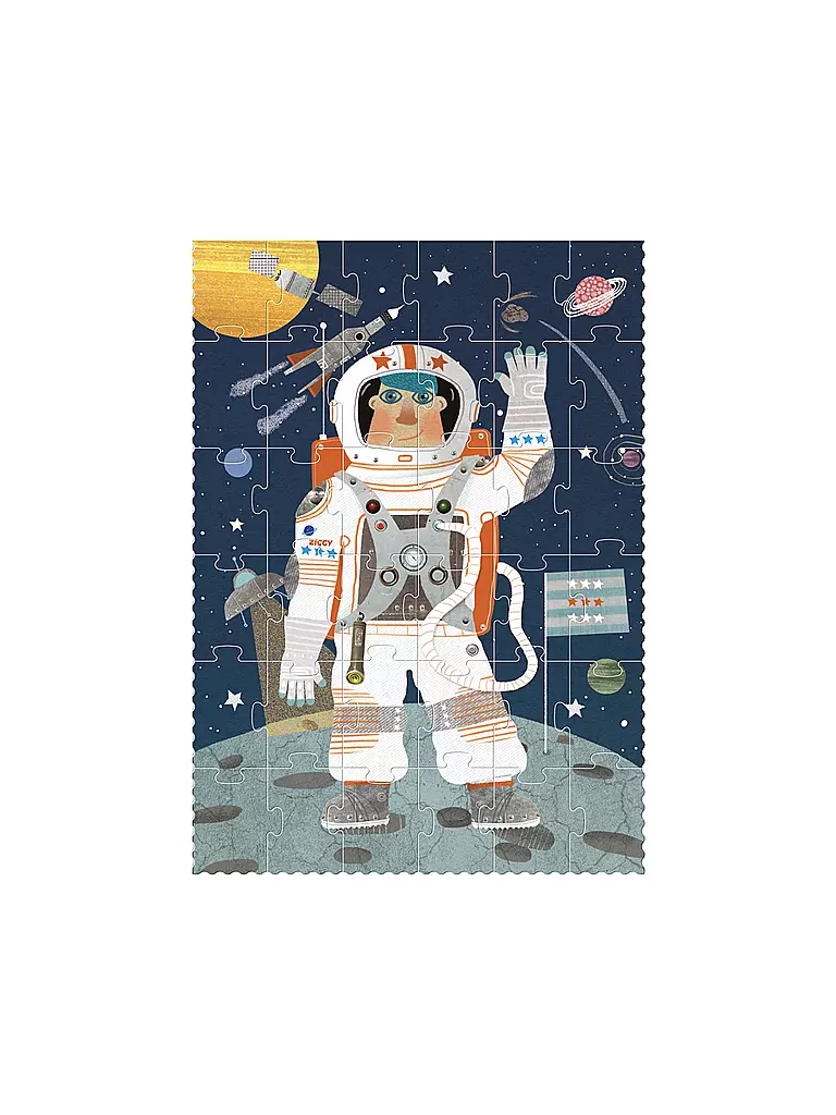 LONDJI | Pocket Puzzle ASTRONAUT 36 Teile  | bunt