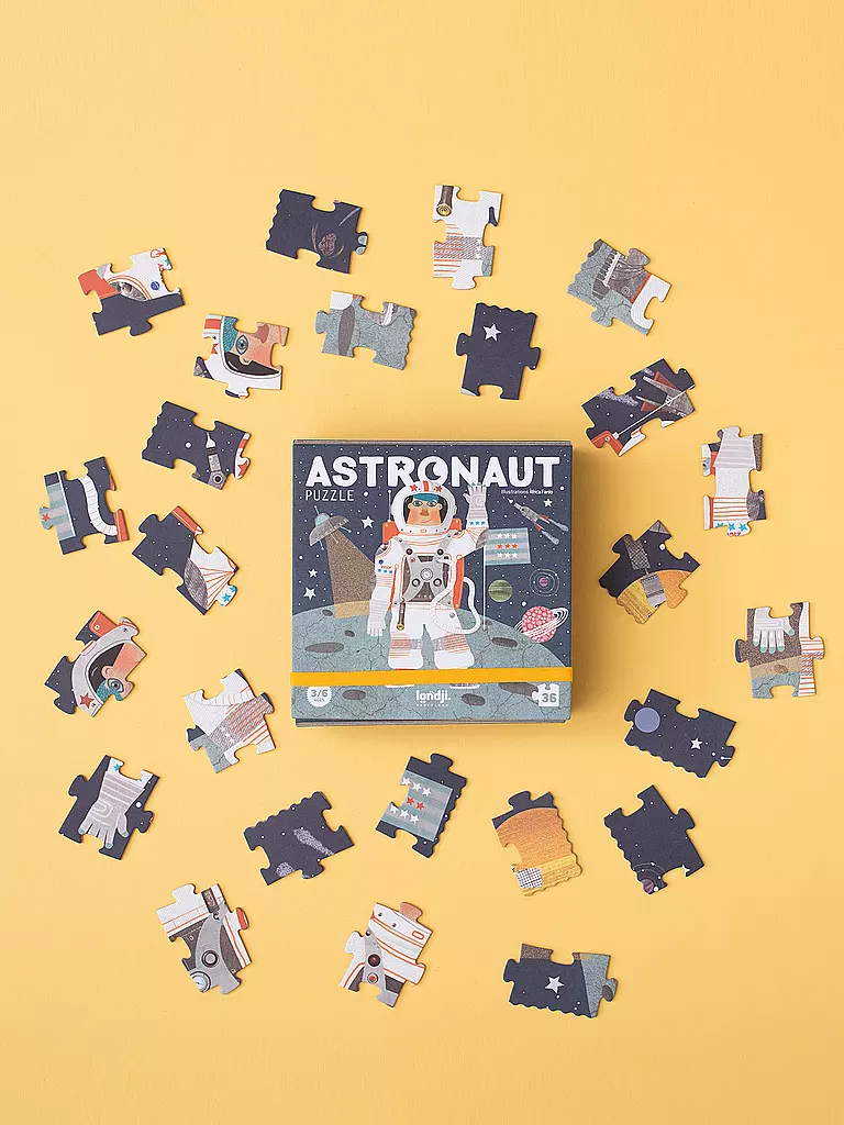 LONDJI | Pocket Puzzle ASTRONAUT 36 Teile  | bunt