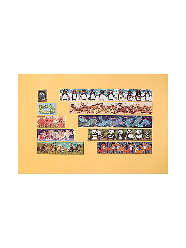 LONDJI | Puzzle 10 PINGUINS 55 Teile | bunt