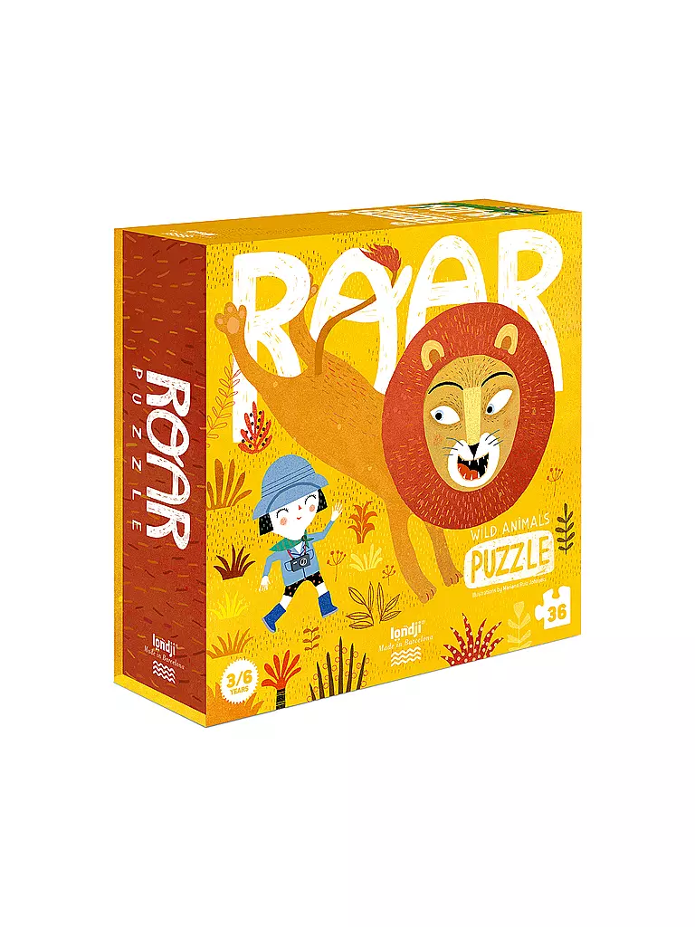 LONDJI | Puzzle ROAR 36 Teile  | gelb