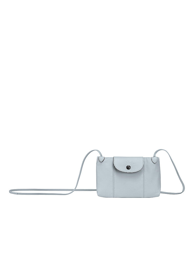 LONGCHAMP | Le Pliage Cuir Umhängetasche, Sky Blue  | blau